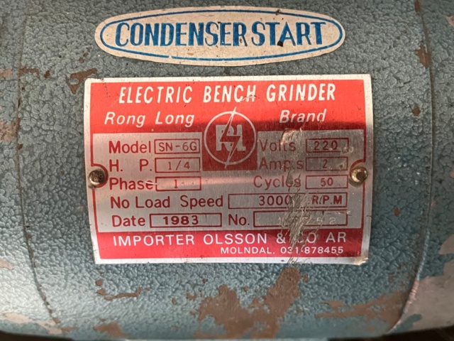 1188480-2 Bench grinder Rong Long SN-6G