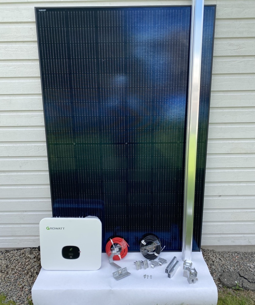1188752-2 Solcellspaket 15 kW inkl. Hybridväxelriktare, helsvarta paneler 430 W & Montagetillbehör