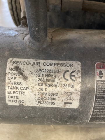 1151130-2 Compressor trailer - Senco PC2225
