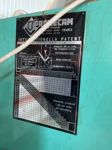 1121305-6 Edge press Promecam Luna with accessories