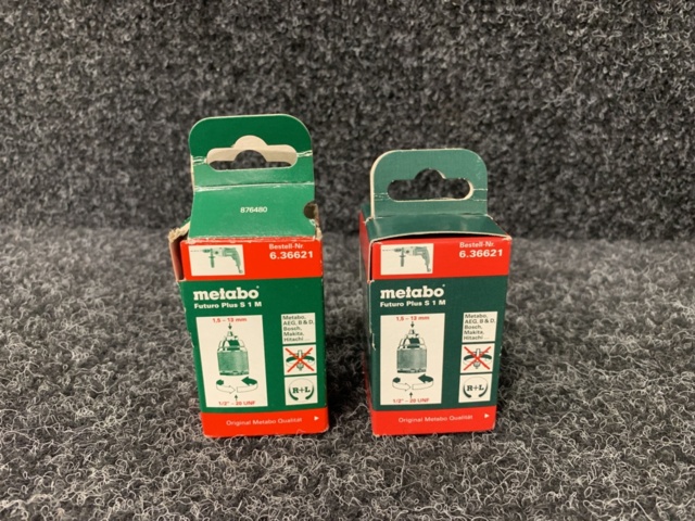 1189699-1 2 chucks Metabo FUTURO PLUS S1M 1/2-20 UNF