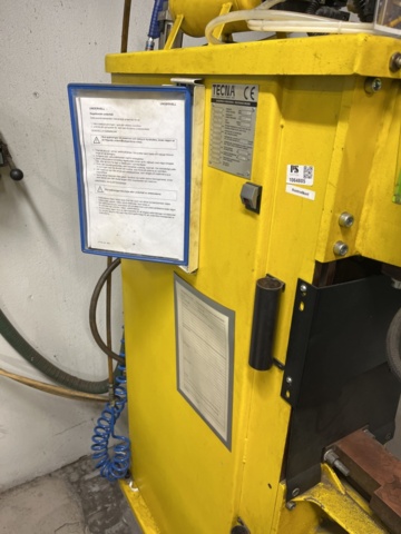 1190069-10 Press/Spot welder TECNA 8208 With water cooling
