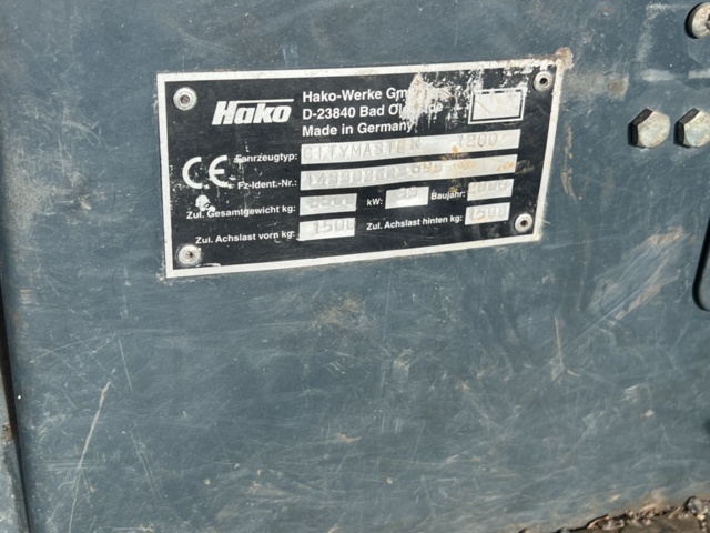 1177511-20 Sweeper - Hako Citymaster 1200 - 2006