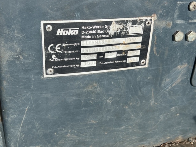 1177511-19 Sweeper - Hako Citymaster 1200 - 2006