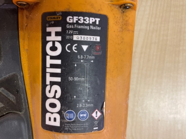 1151886-2 Nail gun Bostitch GF33PT, 2 batteries and charger