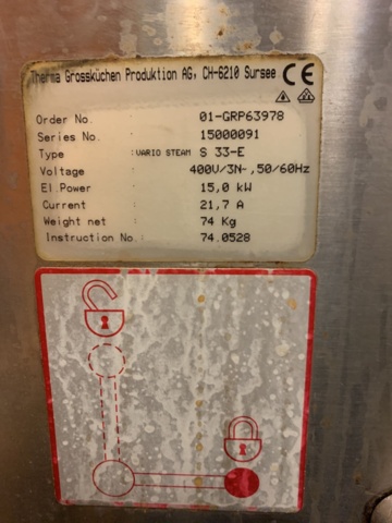 1134538-8 Steam cooker Electrolux Therma Line S33