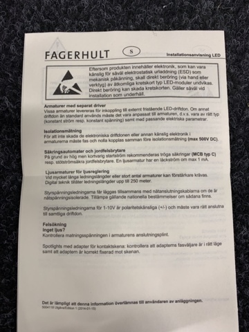 1190957-6 24 LED spotlights Fagerhult DLC 70