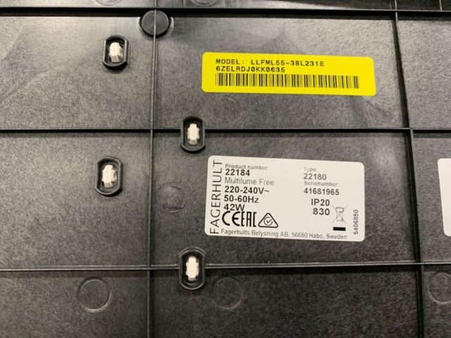 1190920-4 6 LED lighting panels