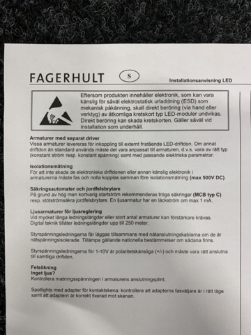 1190982-8 Pendant lamp fagerhult Gaudi 700 36W