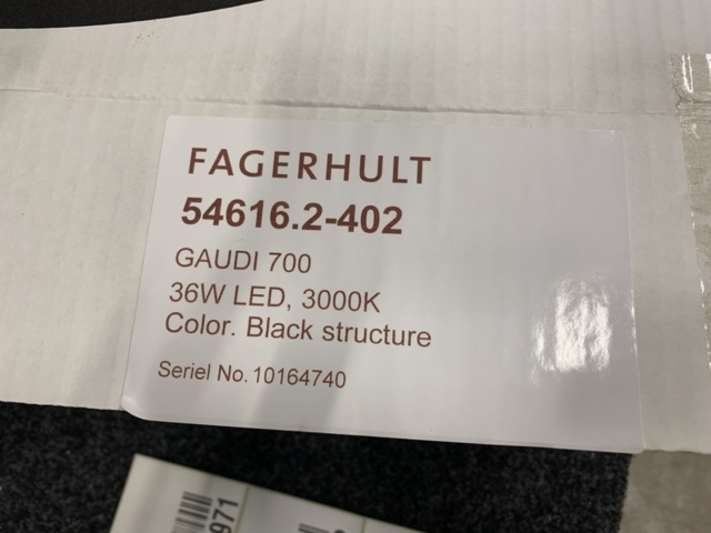 1190982-9 Pendant lamp fagerhult Gaudi 700 36W