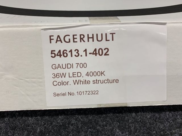 1191001-10 Pendellampa fagerhult Gaudi 700 36W