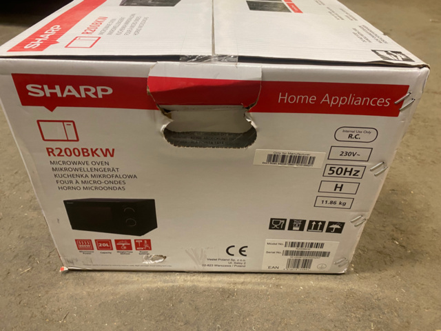 1192123-2 Mikrovågsugn SHARP R200BKW