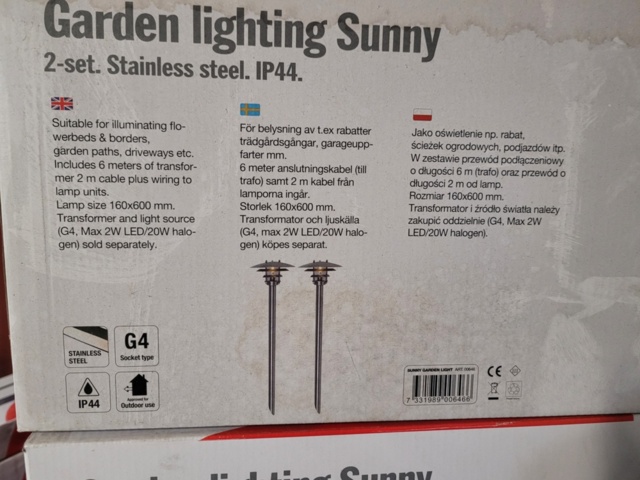 1050893-4 Bolthi Trädgårdsbelysning LED Sunny (6st)