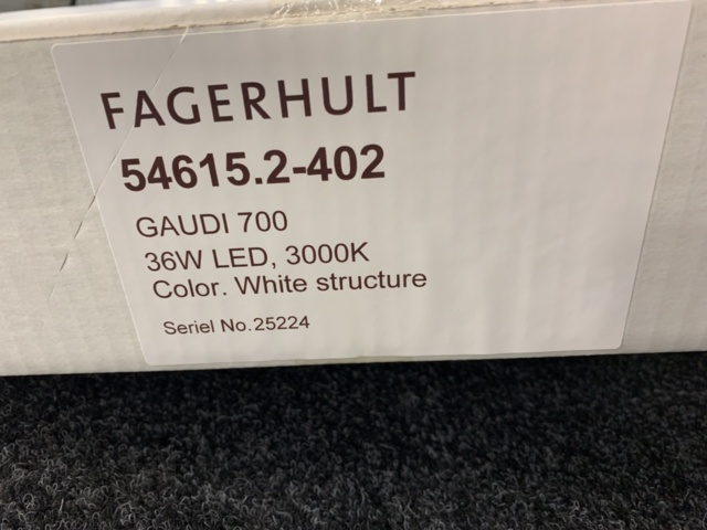 1191187-10 Pendant lamp fagerhult Gaudi 700 36W