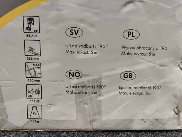 1142502-3 Snow blower Meec Tools 42.7 CC