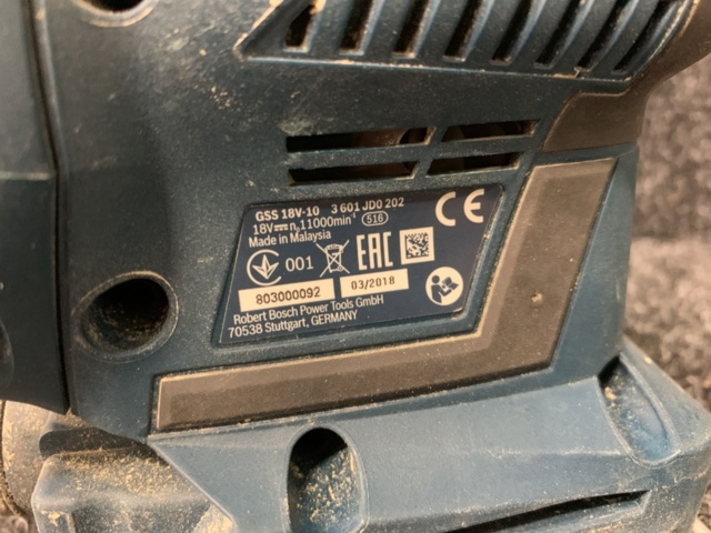 1190832-6 Surface grinder Bosch GSS 18V-10