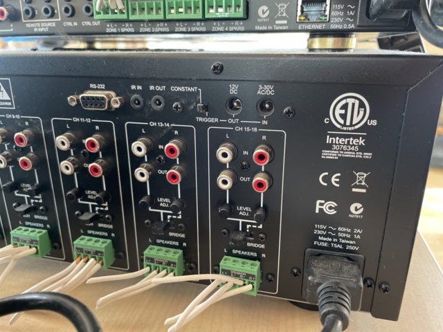 1150181-7 Rci Amplifier, Rci AD-4X, control processor etc