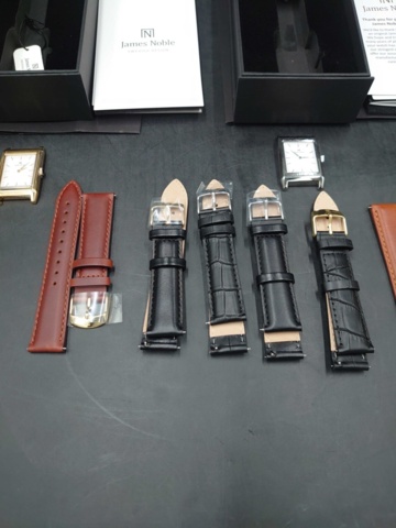 1193447-5 3 James Noble Classic watches with 8 bracelets