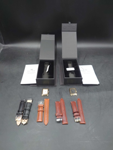 1193453-1 2 James Noble Classic watches with 5 bracelets - men's