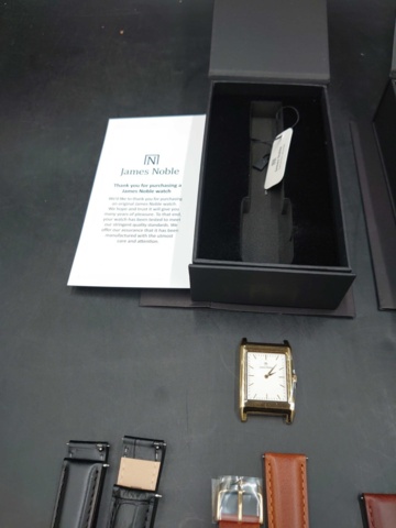 1193453-2 2 James Noble Classic watches with 5 bracelets - men's
