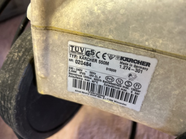 1110678-7 Kärcher 550M high pressure washer