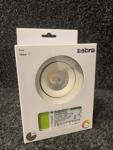 1193576-2 6 st Downlight Light 6W komplett LED, Zebra