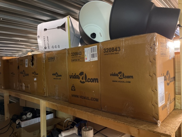 1132040-1 Ceiling lamp x6, VidaXL Lamp B 23mc Black