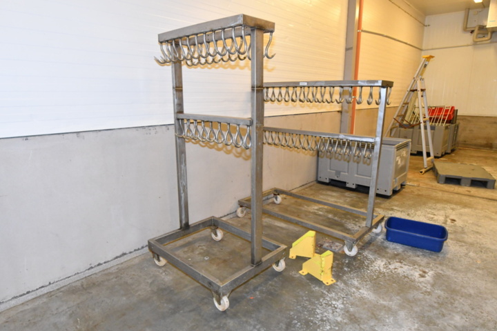 1193635-2 2 krokvagnar i rostfritt