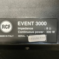 1186944-9 Passive speakers including case 2 - RCF Event 3000