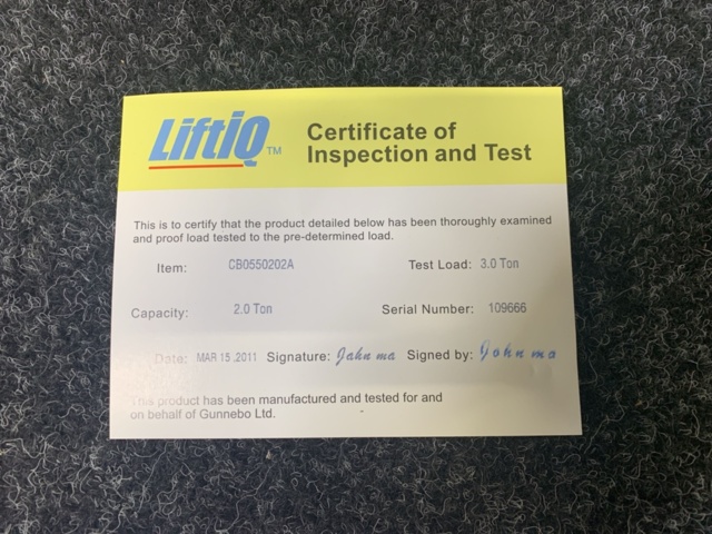 1195006-7 Snabblyftblock LiftiQ (2000kg, 3m)