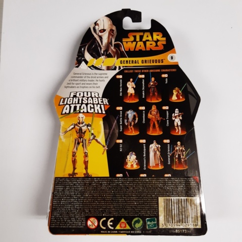 1199893-4 Lot of Star Wars action figures from 2005 in unbroken packaging.