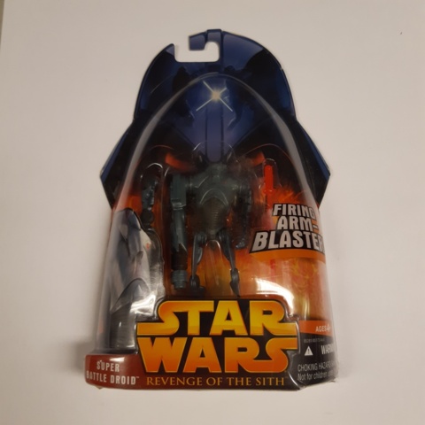 1199893-9 Lot of Star Wars action figures from 2005 in unbroken packaging.