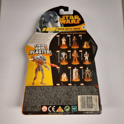 1199893-10 Lot of Star Wars action figures from 2005 in unbroken packaging.