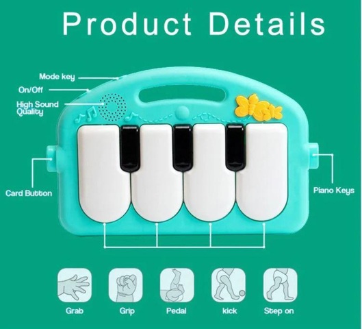 1199895-4 Party Baby Gym with Activity Toys and Piano