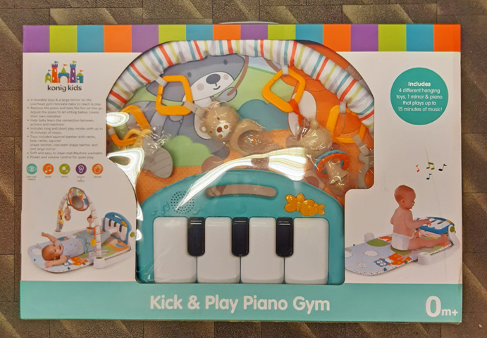 1199895-6 Party Baby Gym with Activity Toys and Piano
