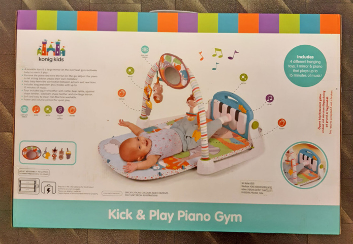 1199895-7 Party Baby Gym with Activity Toys and Piano
