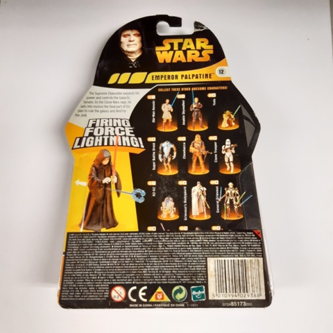 1199893-22 Lot of Star Wars action figures from 2005 in unbroken packaging.