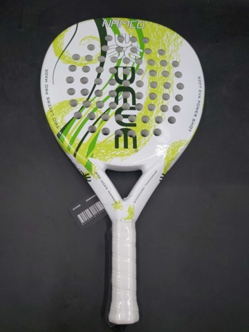 1199940-3 Bewe Wintop padel racket carbon fiber, white/green - Shipping included