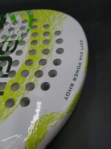 1199940-7 Bewe Wintop padel racket carbon fiber, white/green - Shipping included