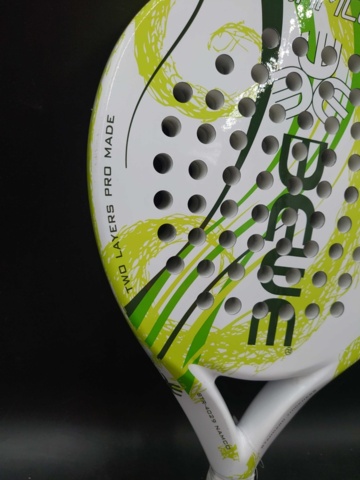 1199940-11 Bewe Wintop padel racket carbon fiber, white/green - Shipping included