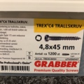 1200867-3 3 Packs Trallscrew 4.8x45, Grabber TREX C4