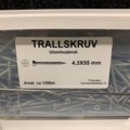 1200950-2 2 st Förpackningar Trallskruv 4.3x55 mm & 4.8x75 mm
