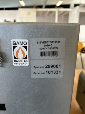 1152861-6 Welding unit Sievert TW 5000