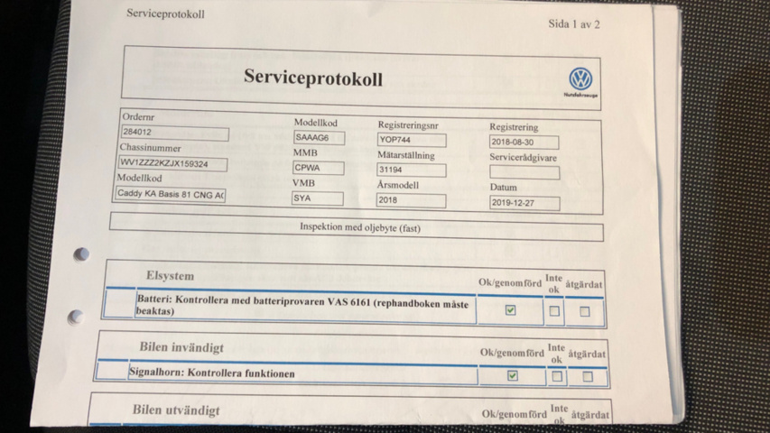 1201192-23 Volkswagen Caddy Panel Van 1.4 TGI BlueMotion DSG Sequential, 110hp, 2018
