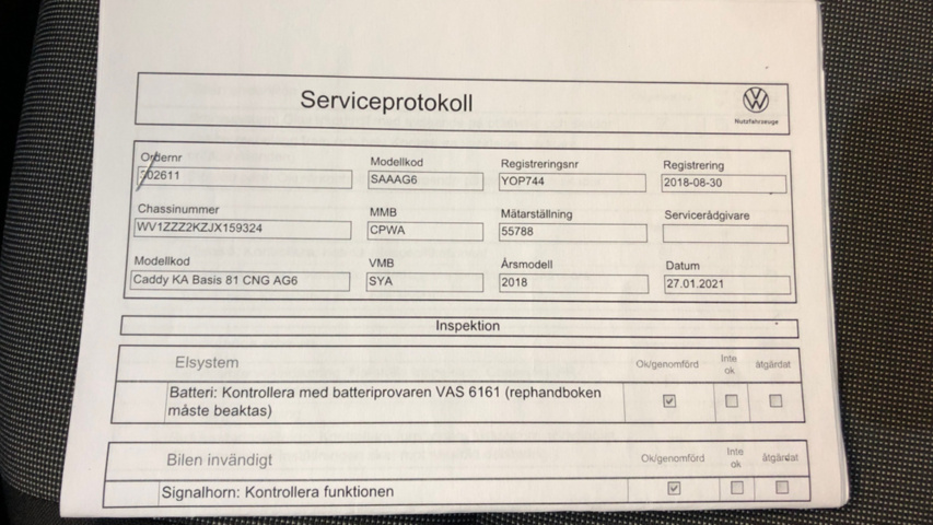 1201192-24 Volkswagen Caddy Panel Van 1.4 TGI BlueMotion DSG Sequential, 110hp, 2018