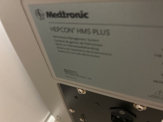 1192527-7 Coagulation meter - Medtronics Hepcon HMS Plus