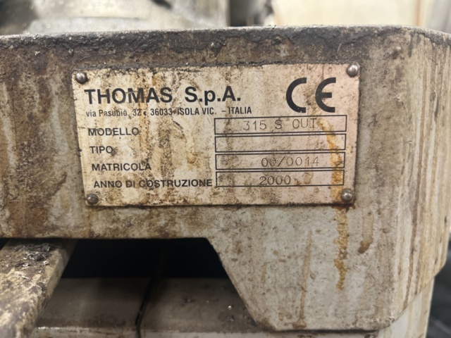 1152921-6 Cut-off saw Thomas 315 Supercut, 3-phase