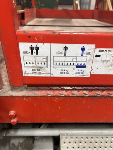 1152976-3 Scissor lift Skyjack, work platform for 3 people