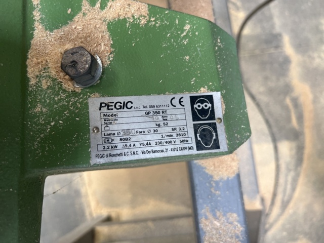 1153026-8 Cut/miter saw Pegic GP350RT, incl. position