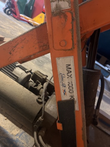 1153058-4 Lifting table Edmo lift, 1 ton, lifting height 1 meter